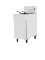 FE28S - FRITADEIRA ELÉTRICA SPLIT ZONA FRIA 2x14 LITROS, INOX, TRIFÁSICA - 16.000 W 220 V SKYMSEN