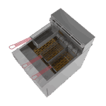 FE38 - FRITADEIRA ELÉTRICA ÁGUA E ÓLEO, 38 LITROS, INOX, TRIFÁSICA - 18.000 W 220 V SKYMSEN