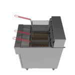 FE38 - FRITADEIRA ELÉTRICA ÁGUA E ÓLEO, 38 LITROS, INOX, TRIFÁSICA - 18.000 W 220 V SKYMSEN