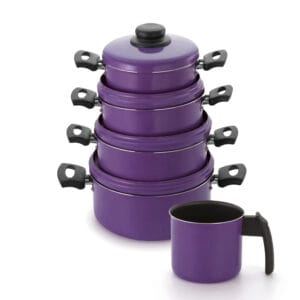 Conjunto Caçarolas Color 16 a 22 / Fervedor 14 Alumínio Nacional