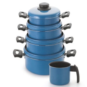 Conjunto Caçarolas Color 18 a 24 / Fervedor 14 Alumínio Nacional