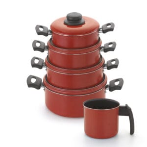 Conjunto Caçarolas Color 16 a 22 / Fervedor 14 Alumínio Nacional