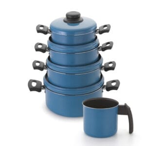 Conjunto Caçarolas Color 16 a 22 / Fervedor 14 Alumínio Nacional