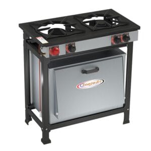 Fogão 02 Bocas Semi-Industrial Painel 30 x 30 B.P - 1QS 1QD Itajobi Fogões