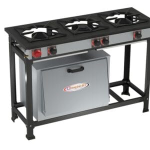 Fogão 03 Bocas Semi-Industrial Painel 30 x 30 B.P - 2QS 1QD Itajobi Fogões