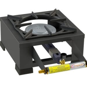 Fogão 1 Boca 20x20 Camping Estampado A.P - Queimador Vulcano Itajobi Fogões