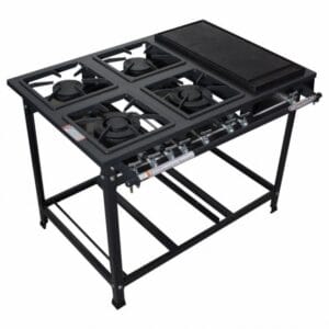 Fogão 4 Bocas Chapa 30x30 BP 2QS 2QD - Linha Economic Itajobi Fogões