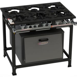 Fogão 6 bocas 20x20 - Facility Itajobi Fogões