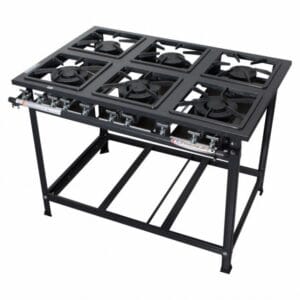 Fogão 6 Bocas 30x30 BP 3QS 3QD - Linha Economic Itajobi Fogões