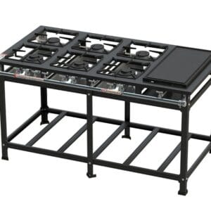 Fogão 6 Bocas Chapa Standard B.P - 3QD 3QS 30x30 Itajobi Fogões