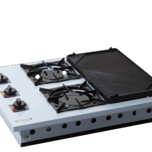 Fogão Alvenaria 2 Bocas Chapa Pintado 20x20 2QS Itajobi Fogões