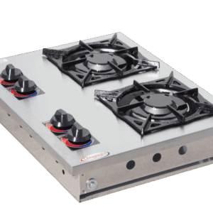 Fogão Alvenaria 2 Bocas Inox 20x20 2QD Itajobi Fogões