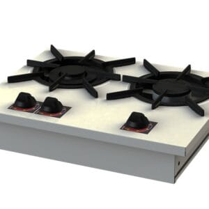 Fogão Alvenaria 2 Bocas Pintado 20x20 1QS 1QD Itajobi Fogões