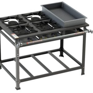 Fogão Tradicional 4 Bocas Banho Maria A.P - 4QSM 30X30 Itajobi Fogões