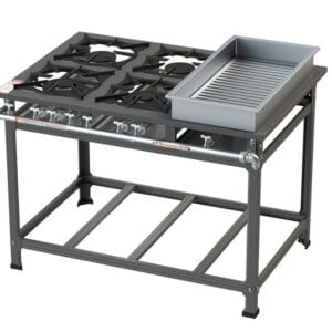 Fogão Tradicional 4 Bocas Banho Maria B.P - 2QS 2QD 30X30 Itajobi Fogões