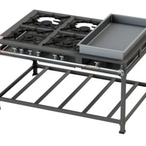 Fogão Tradicional 4 Bocas Banho Maria B.P - 2QS 2QD 40X40 Itajobi Fogões