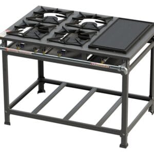 Fogão Tradicional 4 Bocas Chapa A.P - 4QSM 30X30 Itajobi Fogões