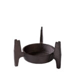 Fogareiro Tripé com Bifeteira Molheiras e Suporte de madeira Santana