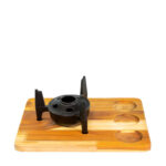 Fondue com Molheiras e Suporte de Madeira Santana