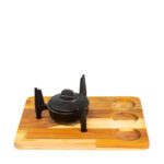 Fondue com Molheiras e Suporte de Madeira Santana