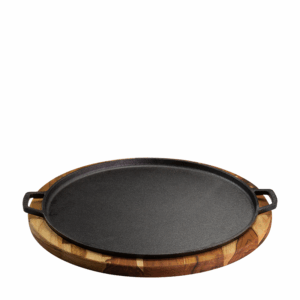 Forma de Pizza com Suporte de Madeira Santana