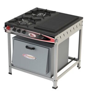 Fogão 2 Bocas Chapa Alfa c/ forno - 1QS 1QD Itajobi Fogões