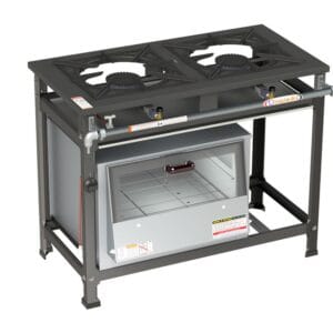 Fogão Tradicional 2 Bocas A.P C/ Forno - 2QSM 40X40 Itajobi Fogões