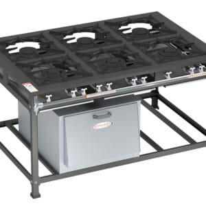 Fogão Tradicional 6 Bocas B.P c/ Forno - 3QS 3QD 40X40 Itajobi Fogões