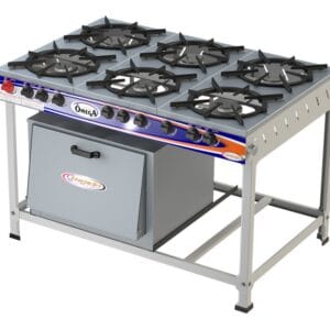 Fogão 6 Bocas Ômega c/ forno - 3QS 3QD Itajobi Fogões