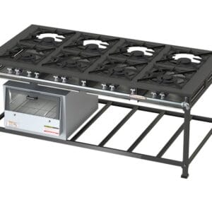 Fogão Tradicional 8 Bocas B.P C/ Forno - 4QS 4QD 40X40 Itajobi Fogões
