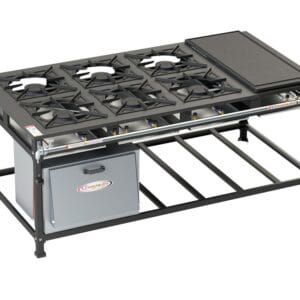 Fogão Tradicional 6 Bocas Chapa A.P C/ Forno - 6QSM 40X40 Itajobi Fogões