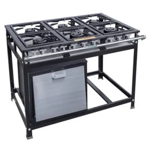 FOGÃO 6 BOCAS C/ FORNO – ECONOMY CRISTAL AÇO