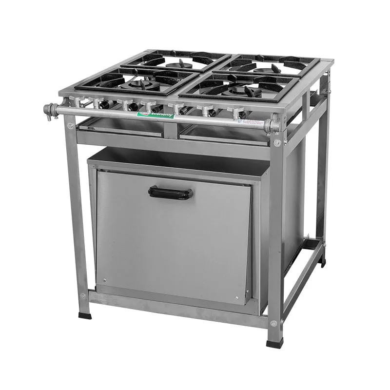 FOGÃO 4 BOCAS C/ FORNO – ECONOMY INOX CRISTAL AÇO FOGÃO 4 BOCAS C/ FORNO – ECONOMY INOX CRISTAL AÇO
