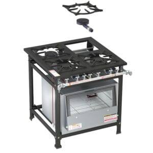 Fogão 4 Bocas Baixa Pressão Estampado 2QS 2QD c/ Forno Itajobi Fogões