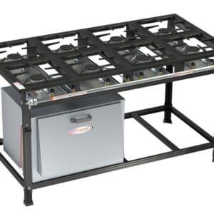 Fogão 8 Bocas Ativo A.P - 30x30 8QS c/ Forno Itajobi Fogões