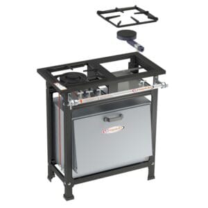 Fogão 2 Bocas Ativo B.P - 30x30 1QS 1QD C/ Forno Itajobi Fogões