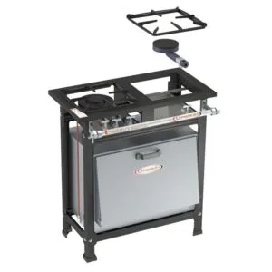 Fogão 2 Bocas Ativo B.P - 30x30 1QS 1QD C/ Forno Itajobi Fogões