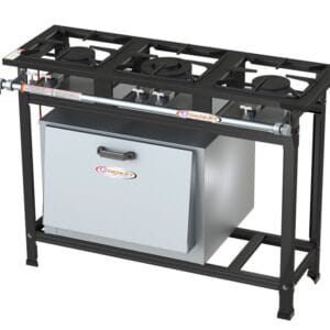 Fogão 3 Bocas Ativo B.P - 30x30 2QS 1QD C/ Forno Itajobi Fogões