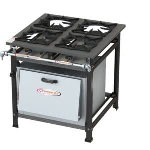 Fogão 4 Bocas Alta Pressão Estampado 4QS c/ Forno Itajobi Fogões
