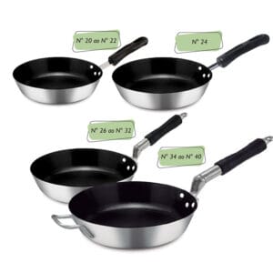 Frigideira Hotel Antiaderente Cabo Baquelite Alumínio ABC