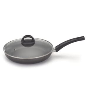 Frigideira Italiana com Tampa de Vidro Alumínio Nacional