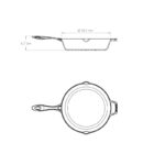 Frigideira Líder com Tampa de Ferro Santana