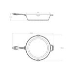 Frigideira Líder com Tampa de Vidro Santana