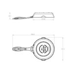 Frigideira Líder com Tampa de Vidro Santana