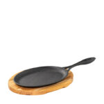 Frigideira Mix Grill Oval Com Suporte De Madeira Santana