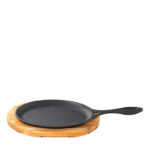 Frigideira Mix Grill Oval Com Suporte De Madeira Santana
