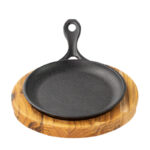 Frigideira Mix Grill Oval Com Suporte De Madeira Santana