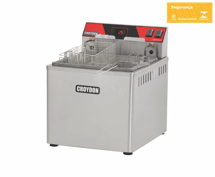Fritadeira Elétrica de Mesa 8000W Digital(Zona Fria) FZM8-D Croydon Fritadeira Elétrica de Mesa 8000W Digital(Zona Fria) FZM8-D Croydon