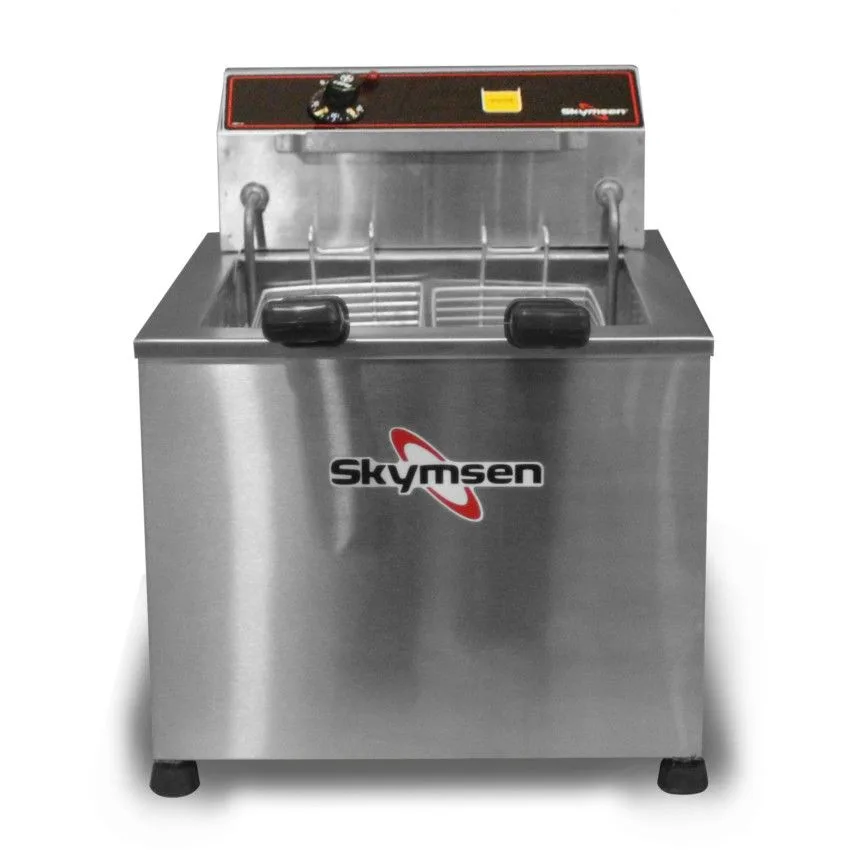 FZM - FRITADEIRA ELÉTRICA ZONA FRIA, 15 LITROS, INOX, DE MESA - 5.000 W 220 V SKYMSEN FZM - FRITADEIRA ELÉTRICA ZONA FRIA, 15 LITROS, INOX, DE MESA - 5.000 W 220 V SKYMSEN