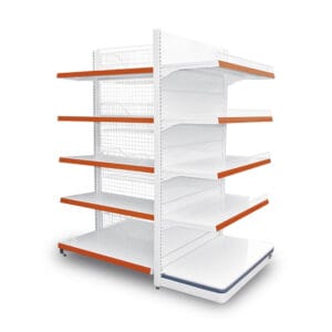 GÔNDOLA FUNDO TELA CRISTAL AÇO